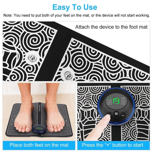 1Pc Foot Massage Pad Electric Stimulator Massager Unit Leg Reshaping
