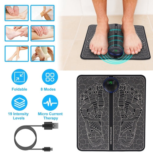 1Pc Foot Massage Pad Electric Stimulator Massager Unit Leg Reshaping