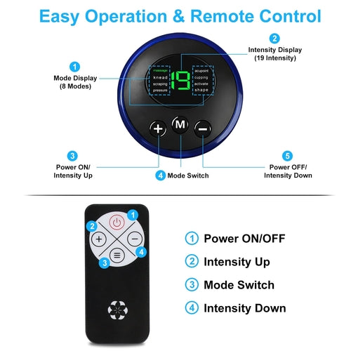1Pc Foot Massage Pad Electric Stimulator Massager Unit Leg Reshaping