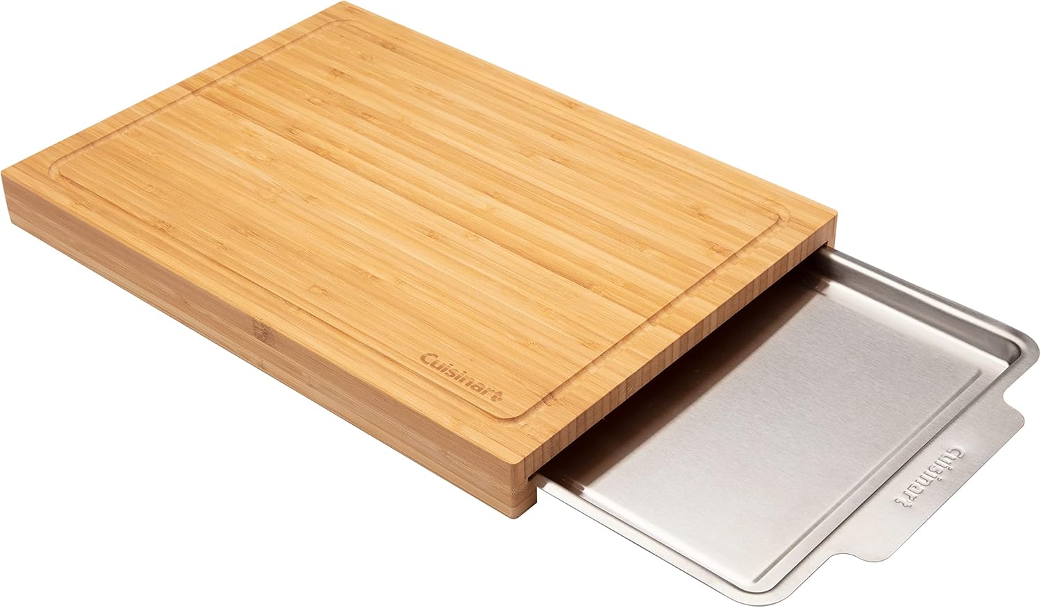 Bamboo Cutting Board with Hidden Tray
