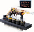 Gun Whisky Decanter Set with 4 Shot Glasses,Cool,Unique Gifts for Men Dad Boyfriends,Liquor Gun Decanter Set A Great Addition to Home Bar,Gun Liquor Dispenser Fun Conversation Starter