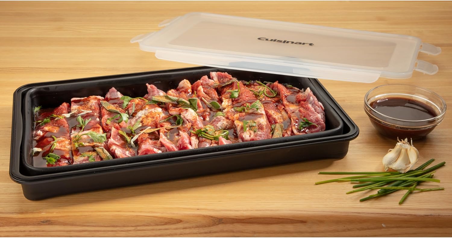 صينية إزالة الجليد للشواء Cuisinart CDT-010، أسود