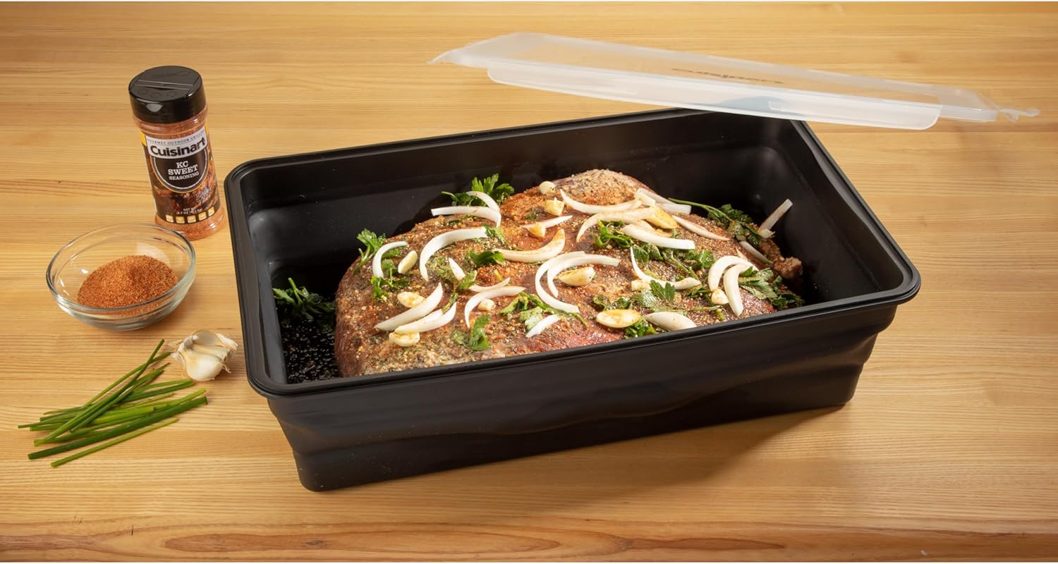 صينية إزالة الجليد للشواء Cuisinart CDT-010، أسود