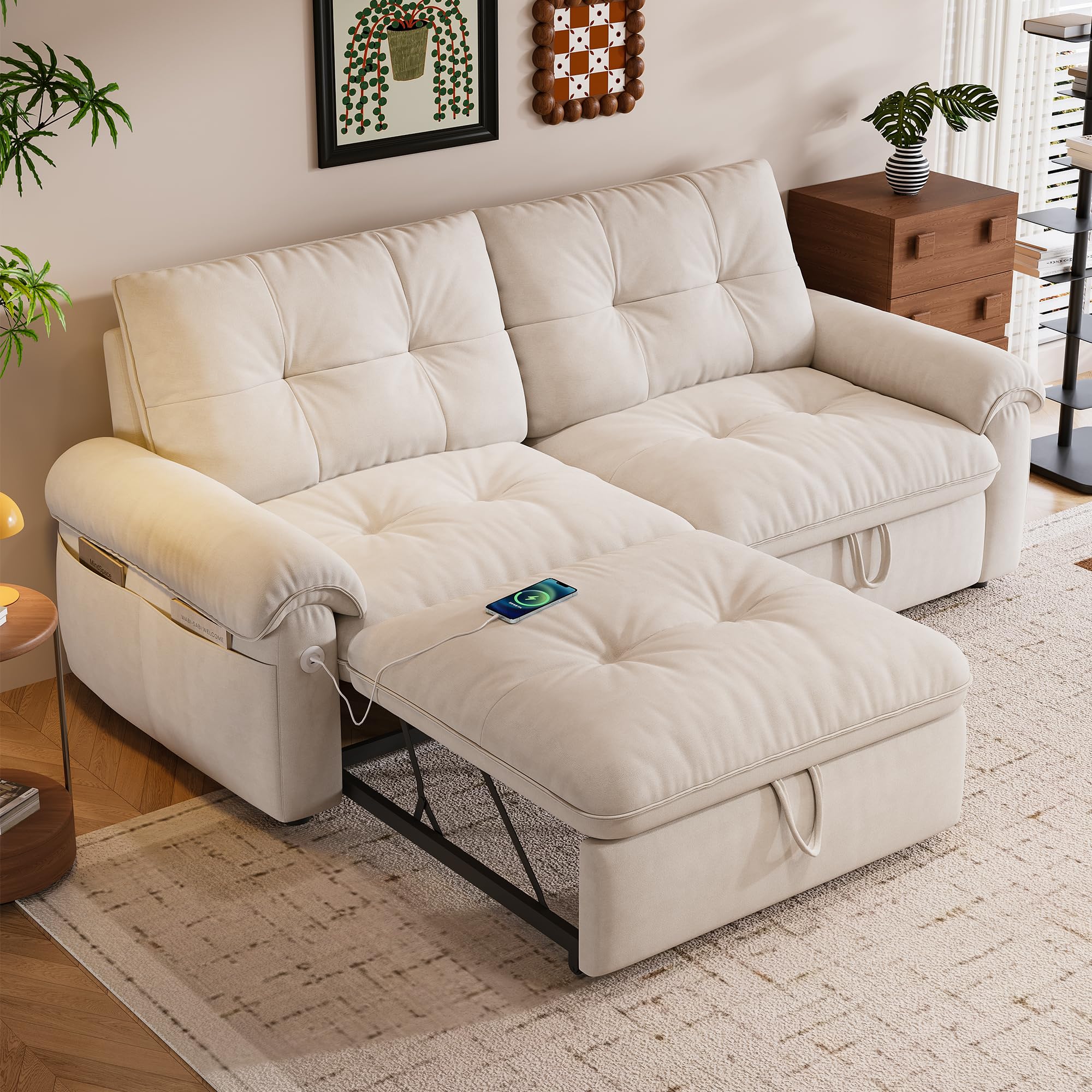Beige White77"