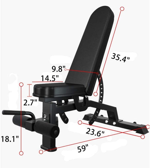 Adjustable Strength Training Bench Press Home Full Body Workout